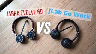 Jabra Evolve 65 VS JLab Go Work - Mic Test Battle and Comparison!