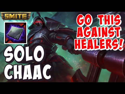 CHAAC SOLO SMITE GAMEPLAY - BUILD THIS AGAINST SOLO HEALERS - SMITE SEASON 9