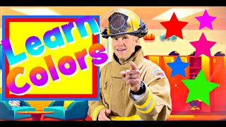 Learn Colors With Tommy Flames - Toddler Firefighter Videos - Colors For Kids, Colors Song