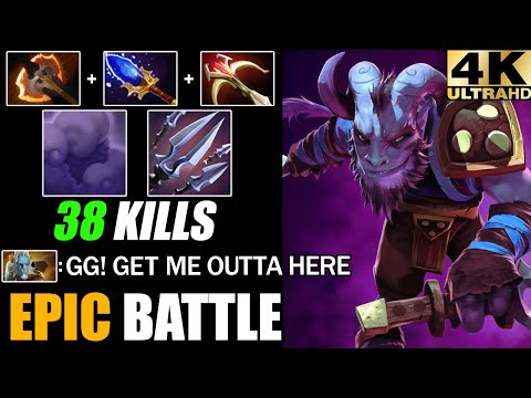 Epic Top Rank Battle Riki With Fury + Scepter Deleted Phantom Lancer 7.28 Dota 2