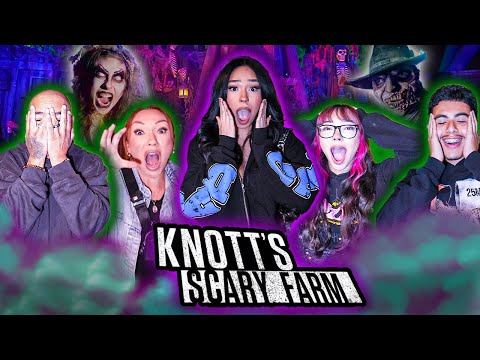 KNOTTS SCARY FARM W/ MY FAMILY! *SCARY AF*