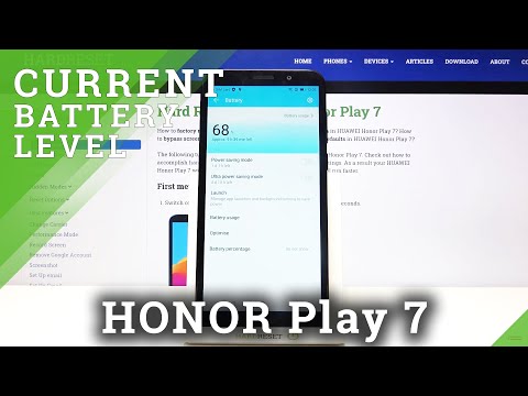 How to Activate Battery Percentage in Honor Play 7 – Show Exact Battery Level