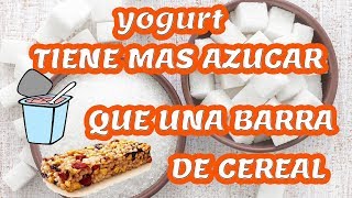 yogurt tiene mas azucar