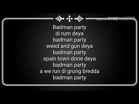 Stylo G ft jahvillani - Badman Party lyrics