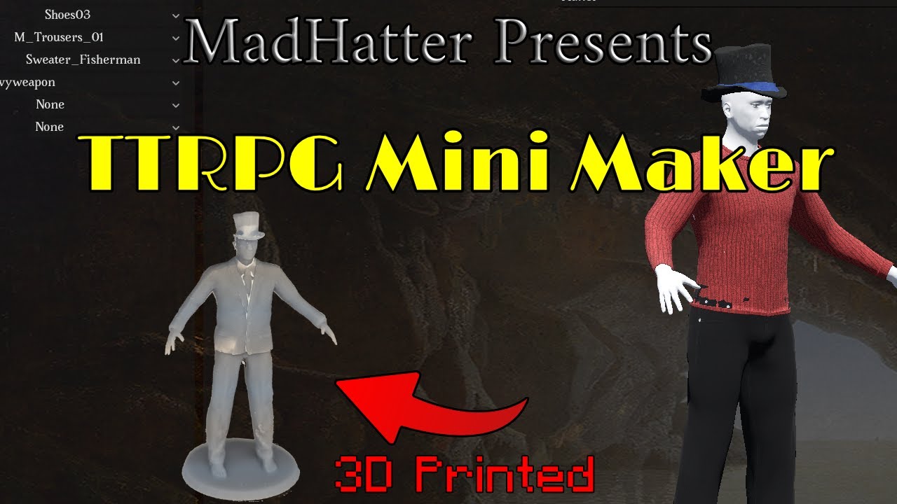 Madhatter's Table Top RPG Mini Maker For DND, Warhamer, Pathfinder or others