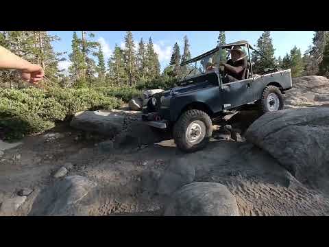 More 1955 Land Rover series 1 rock crawling on the rubicon trail 2023