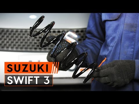 How to change rear springs on SUZUKI SWIFT 3 [TUTORIAL AUTODOC]
