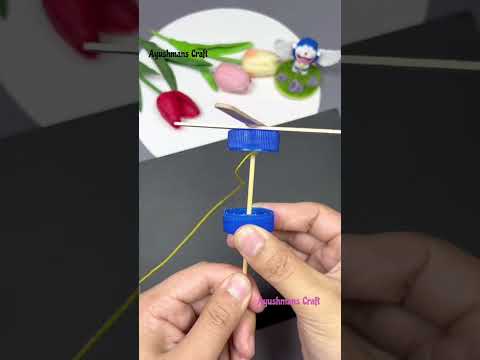 DIY Craft IceCream Sticks Windmill #popsiclestickcrafts #popsiclesticks #popsicle #diy#popsiclestick