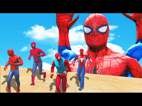 SQUAD SPIDER-MAN vs SPIDERMAN SIX ARMS - Epic Superheroes Battle