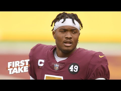 NFL哪個隊該信任 Dwayne Haskins 打先發四分衛？| First Take (Should any NFL team trust Dwayne Haskins as a starting QB? | First Take)