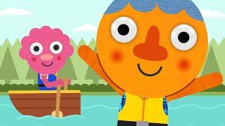 Row Row Row Your Boat | Kids Nursery Rhymes | Noodle &amp; Pals