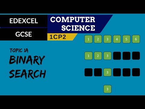 14. EDEXCEL GCSE (1CP2) Binary search