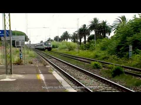 Intercity con E402A diretto a Milano Centrale - Carrozze XMPR - in transito a Castagneto Carducci