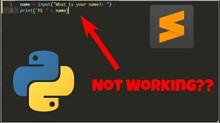 How to receive input in Sublime Text 3 | Python