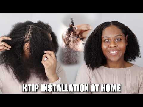 INSTALLING CURLY K-TIP EXTENSIONS AT HOME ON NATURAL HAIR Ft Curls Queen