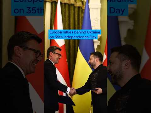 Europe rallies behind Ukraine on the country’s 35th Independence Day | DW News