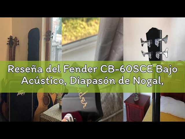 Vídeo relacionado con Fender CB-60SCE Bajo Acústico, Diapasón de Nogal, Negro, Incluye Clases Virtuales Gratis