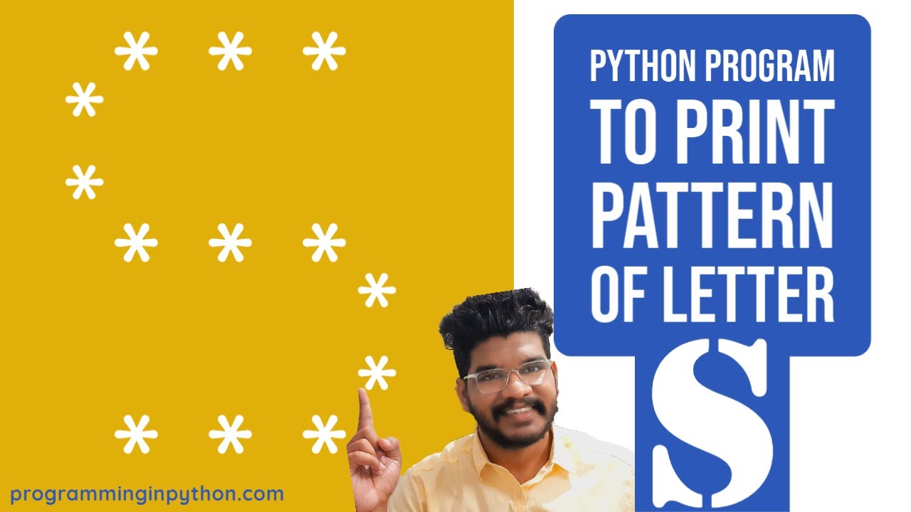 Python Program to Print Pattern of Letter S || Pattern Programming