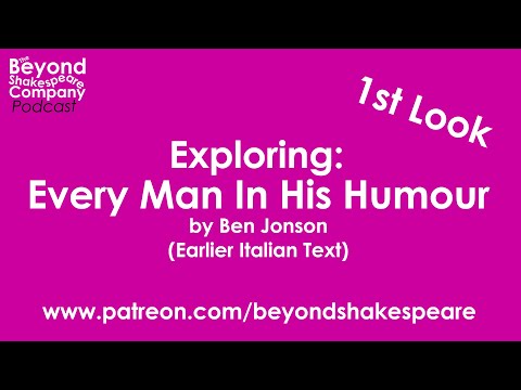 Every Man in His Humor (Beyond Shakespeare, webcam, 2021)