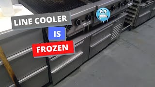 Reach-in line cooler is freezing up: How to set a low pressure switch