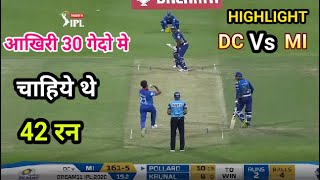 IPL 2020 ; MI VS DC Match  Highlights;  MUMBAI INDIANS vs Rajasthan Royals MATCH 27 , MI WIN 5 WKTS