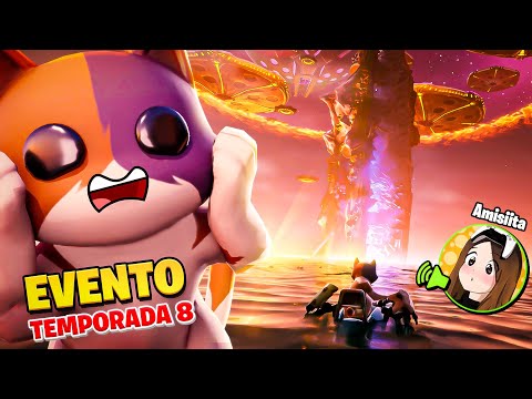 GATITO Y AMISIITA DE TIKTOK REACCIONAN al *EVENTO FINAL* TEMPORADA 8 de FORTNITE *THE END* 😱😰