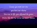 Chris Tomlin (feat. Christy Nockels) - Jesus Son of God (with lyrics)