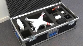 preview picture of video 'Capro Flightcase for Dji Phantom 2 gimbal Quadcopter'