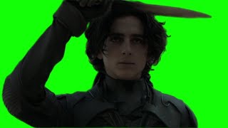 Dune Part One "may thy knife chip and shatter" green screen