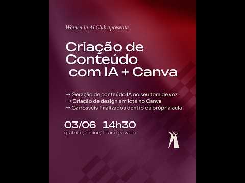 Miniatura da live Hotseat Criação de Conteúdo com IA + Canva