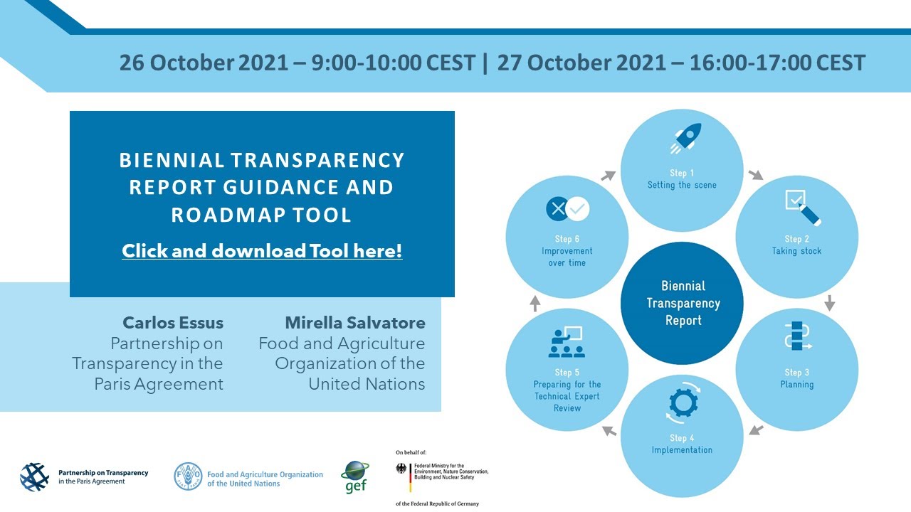 27.10 - Biennial Transparency Report Guidance & Roadmap Tool Launch Event