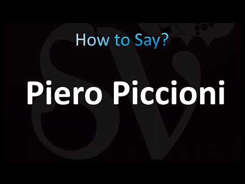How to Pronounce Piero Piccioni (CORRECTLY!)