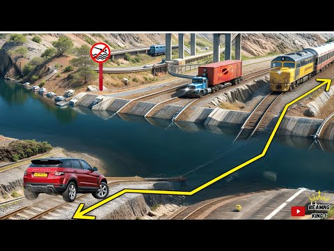 Cars and Trains vs Deep Water - BeamNGDrive -ULTIMATE Edition Compilation