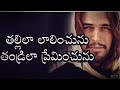 Tallilaa Lalinchunu తల్లిలా లాలించును Song Lyrics In Telugu Christia