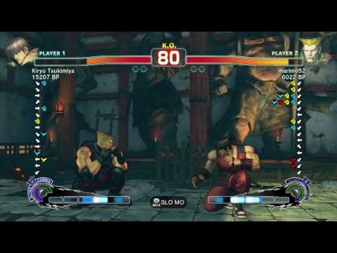 SSF4 - Kiryu Tsukimiya (Guy) vs. marimo52 (Guile)