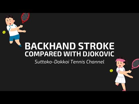[SDTC] Backhand stroke comparison / Djokovic