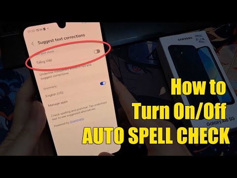 Samsung Galaxy A16: How to Turn On/Off AUTO SPELL CHECK
