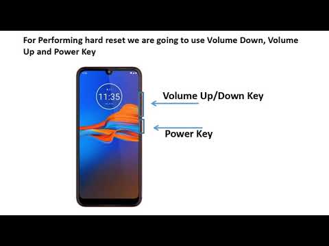 moto e6s hard reset