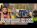 Verslaggever ON! belaagd door politie-shovel - Ongehoord Nieuws