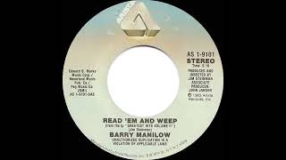 1984 Read ‘Em And Weep - Barry Manilow (stereo 45--#1 A/C)