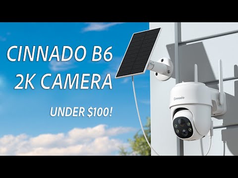 Cinnado 2K Cameras for Home Security-2.4G WiFi Outdoor Camera Wireless Solar/Battery Powered, 360° Viewing, Human Detection, Color Night Vision, Cloud/SD Storage B6 (B6-White-4pack-2.4G) video review thumbnail