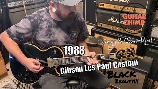 Video thumbnail for 1988 Gibson Les Paul Custom Black Beauty by Guitar Chimp