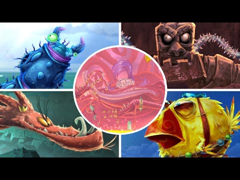 Rayman Legends - All Back to Origin Bosses (No Damage)