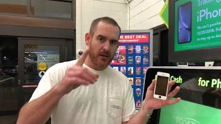 Trying to sell a Apple iPhone to Walmart buying machine