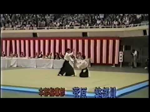 Shigeru Sugawara Sensei at the 32nd All-Japan Aikido Embutaikai.
