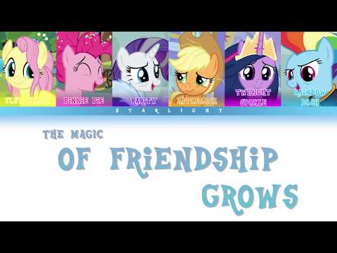 MLP "The Magic of Friendship Grows" (Color Coded Lyrics)