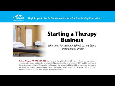 Starting a Therapy Business