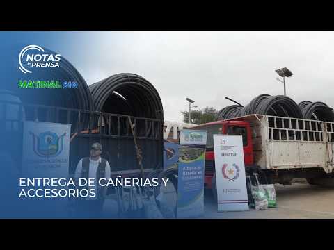 Entrega de cañerías y accesorios por parte del Mades en Boquerón
