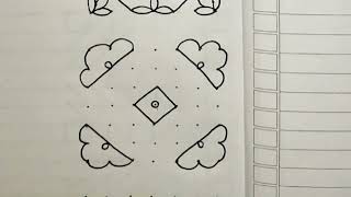7*7 dots rangoli designs