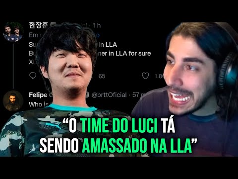 LUCI TRETANDO COM PRO PLAYER DA LLA | Baianalista